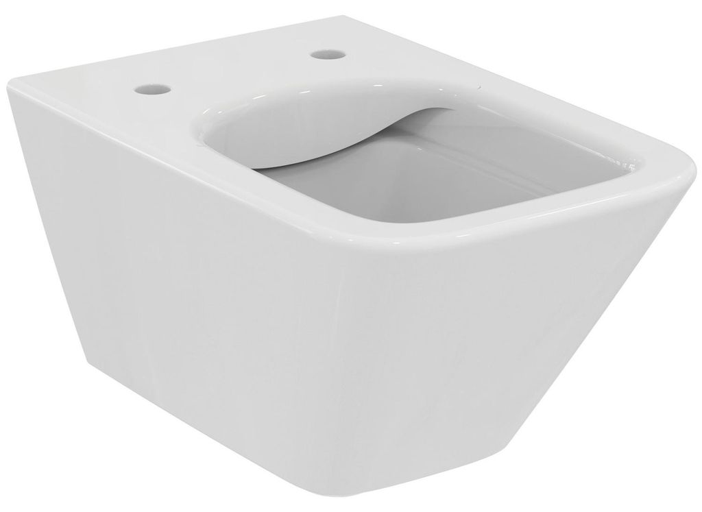 VIGOUR DERBY V3 edge Wand-WC Tiefspüler spülrandlos mit PflegetectPLUS, weiß