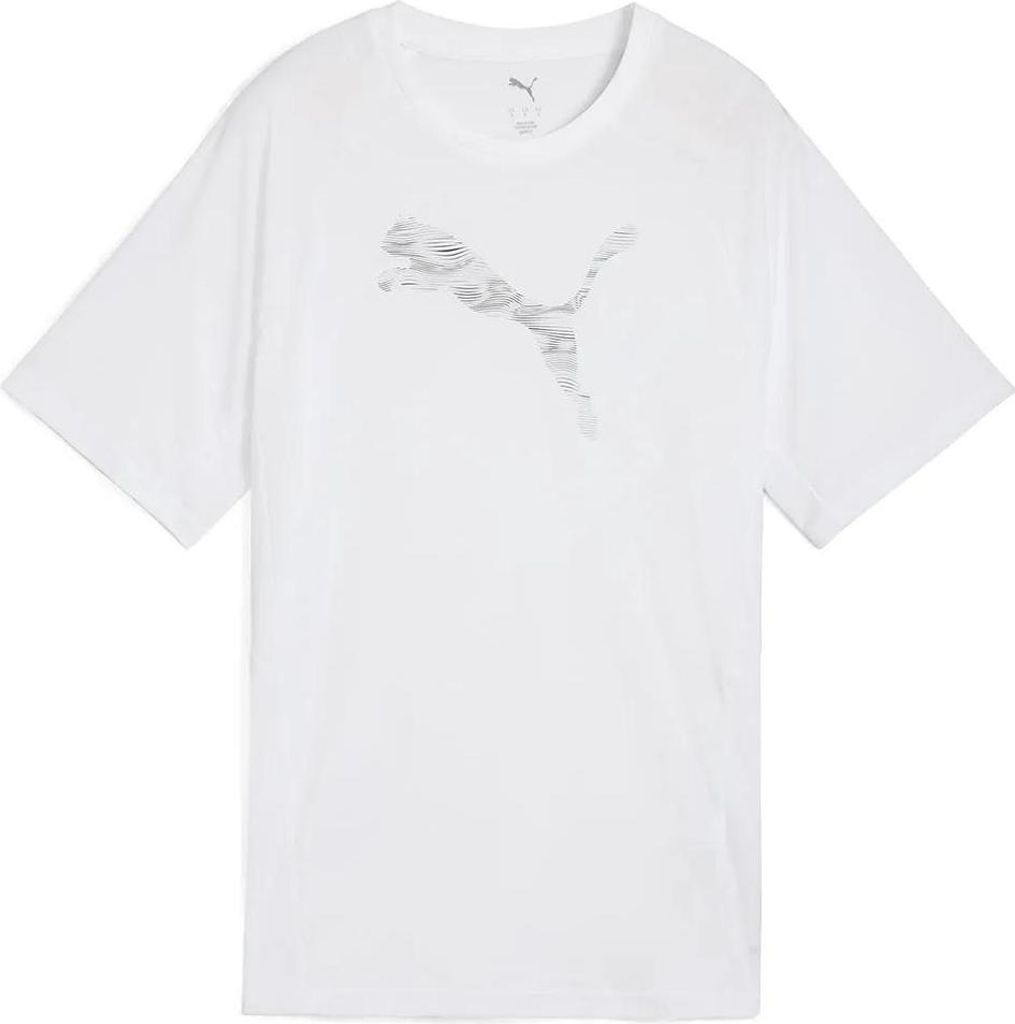 Puma Evostripe Relaxed Kurzarm-t-shirt Weiß M Damen Weiß M