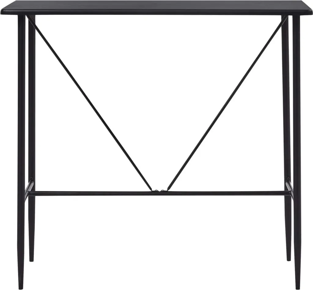 vidaXL Tavolo da Bar Nero 120x60x110 cm MDF | Stile Moderno e Robusto