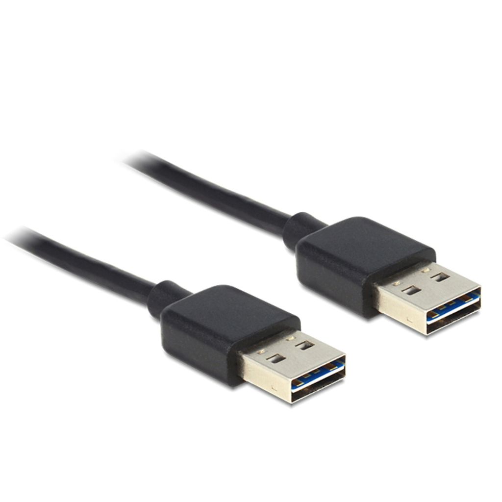 DELOCK USB Kabel A -> A St/St 1.00m sw Easy USB