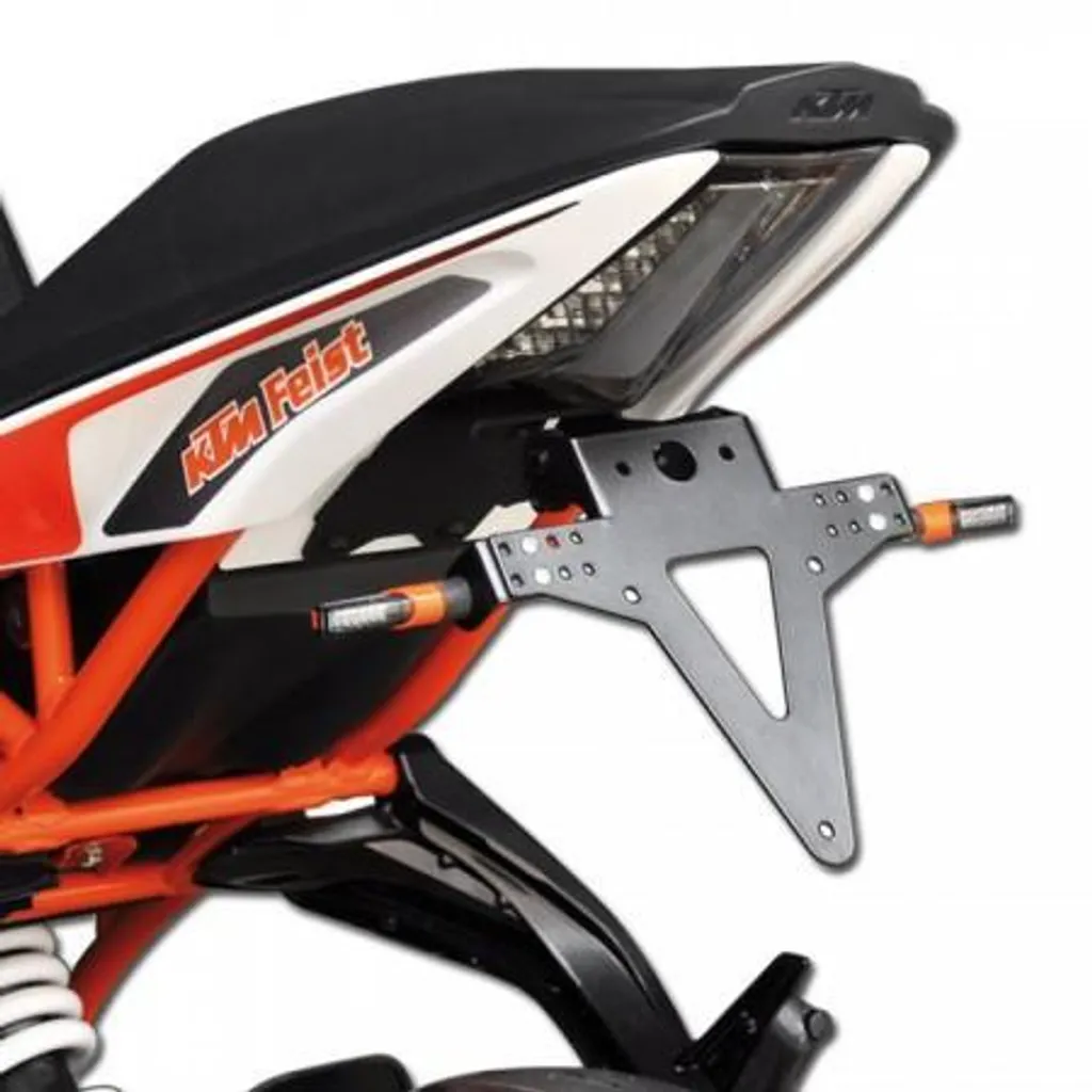 Support de plaque en acier noir pour KTM RC 125 200 390 version 2014-2018