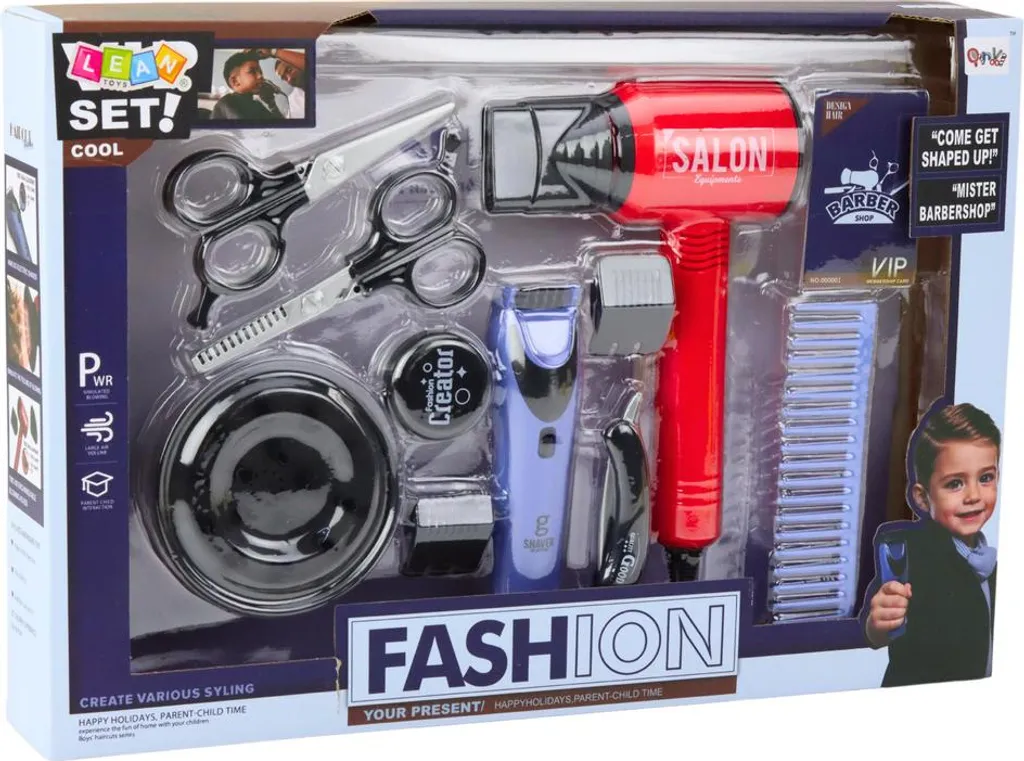 Kit Parrucchiera Bambina Moderno con Phon Elettronico e Accessori - 4