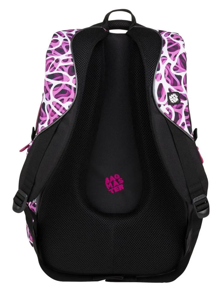 Bagmaster Zaino per studenti BAG 9 C VIOLA/BIANCO/NERO - 4