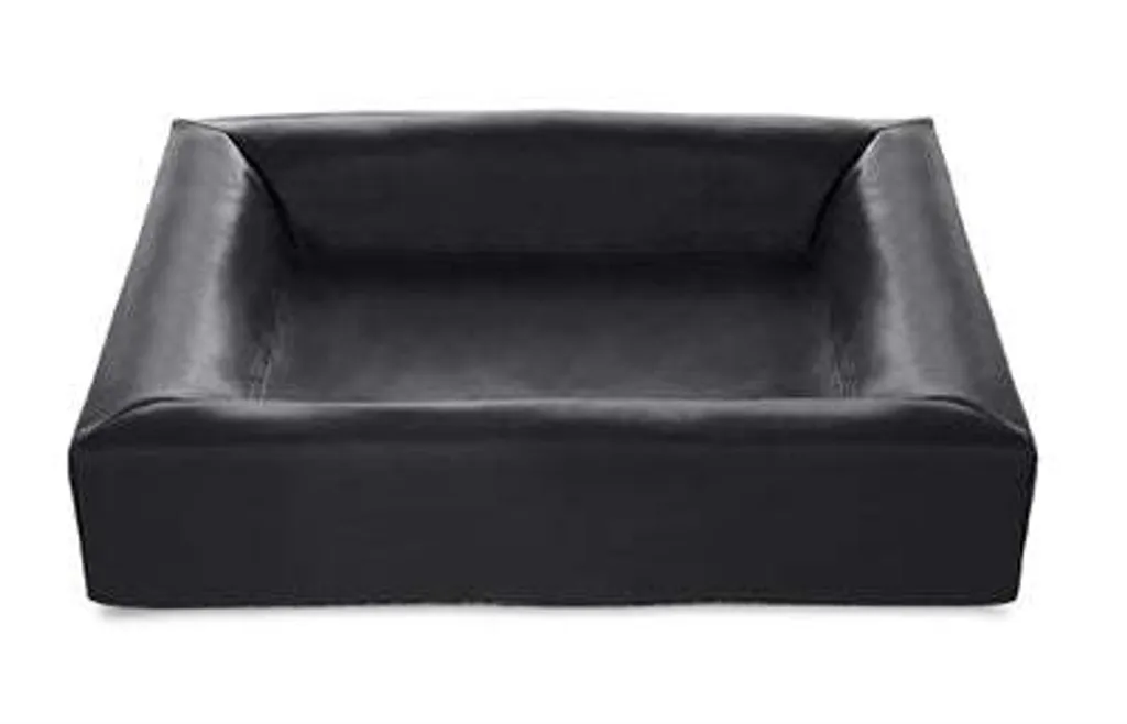 Bia Bed Cestino per cani in Similcuoio nero