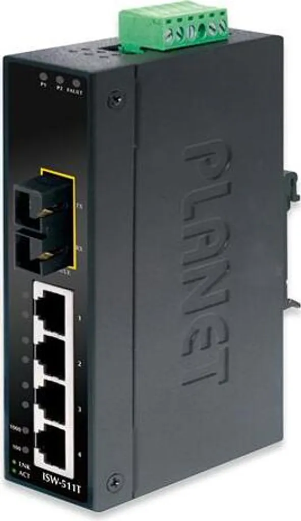 PLANET ISW-511TS15 Switch Industriale 4 RJ45 + 1 SFP SM 15km - Offerta