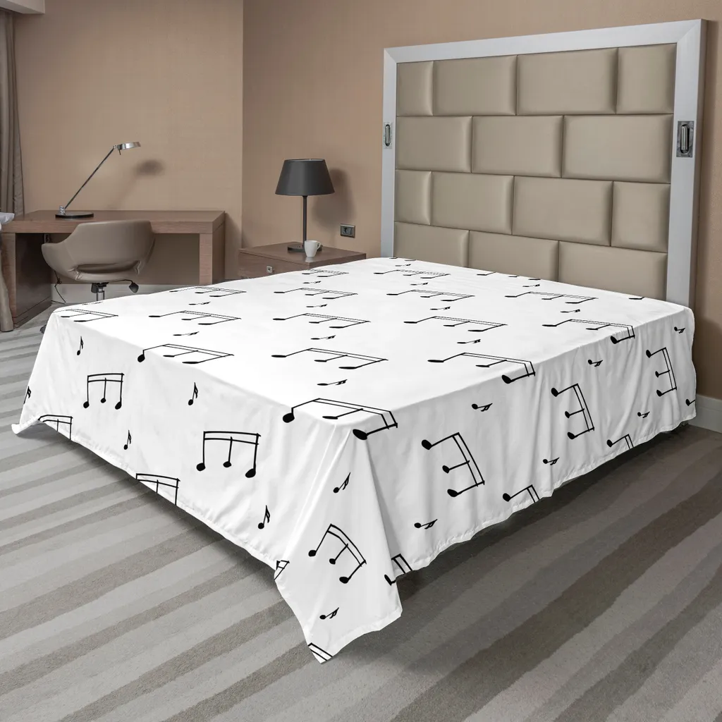 Lenzuolo Sopra Musicale 244x205cm: Microfibra Antracite Morbida ABAKUHAUS