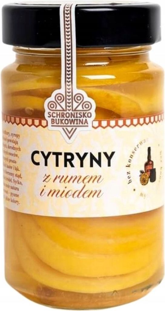 Cytryny z rumem i miodem 250g - Schronisko Bukowina Zdjęcie produktu 