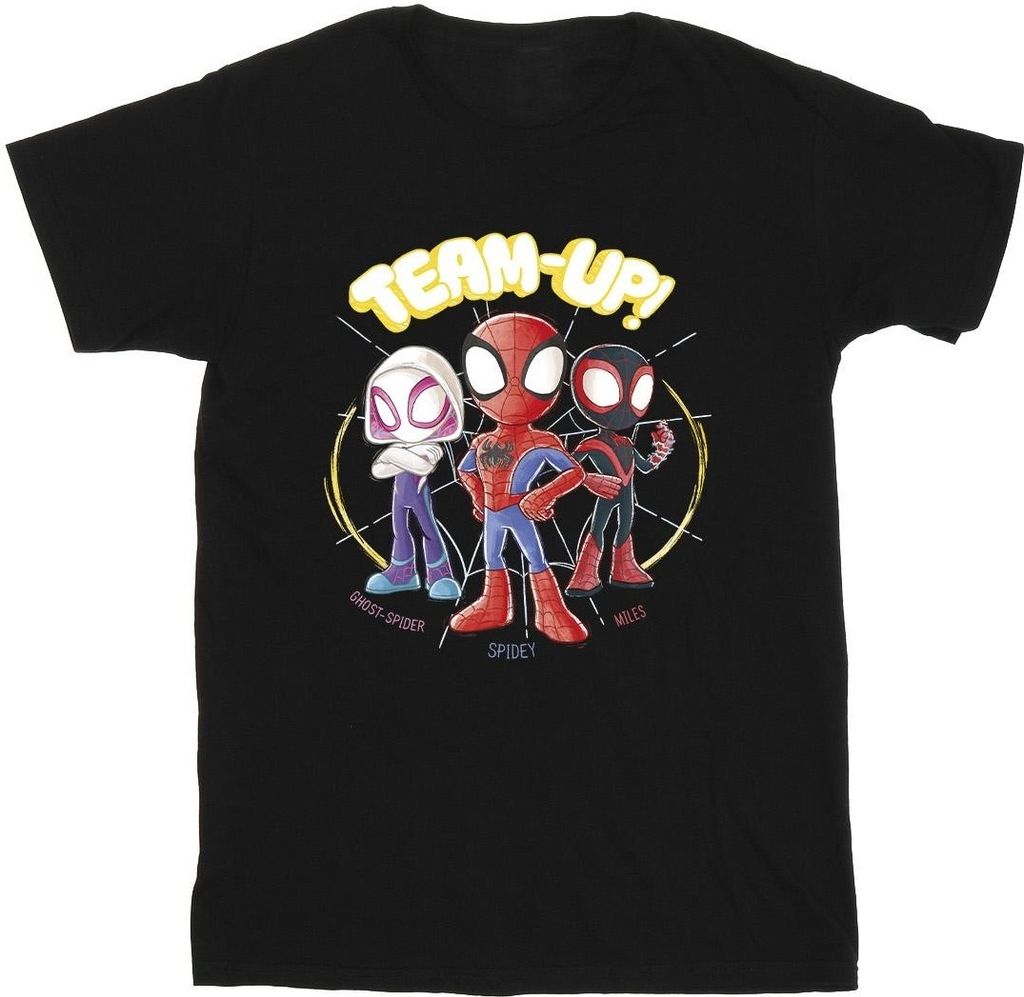 Marvel - "Spidey And His Amazing Friends" T-Shirt für Herren BI45545 (XL) (Schwarz)