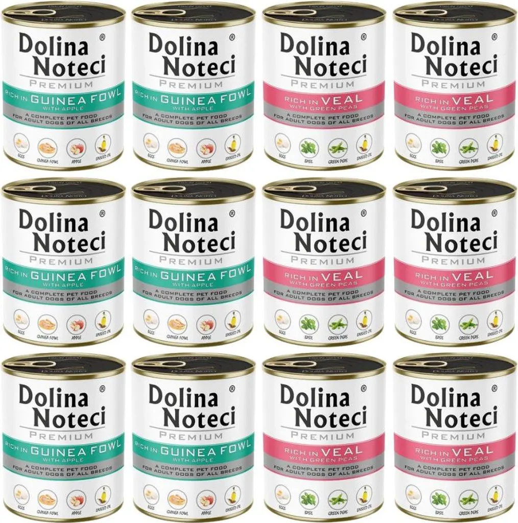 Dolina Noteci Premium Pintade et Pomme - Pâtée pour Chien Adulte 800g