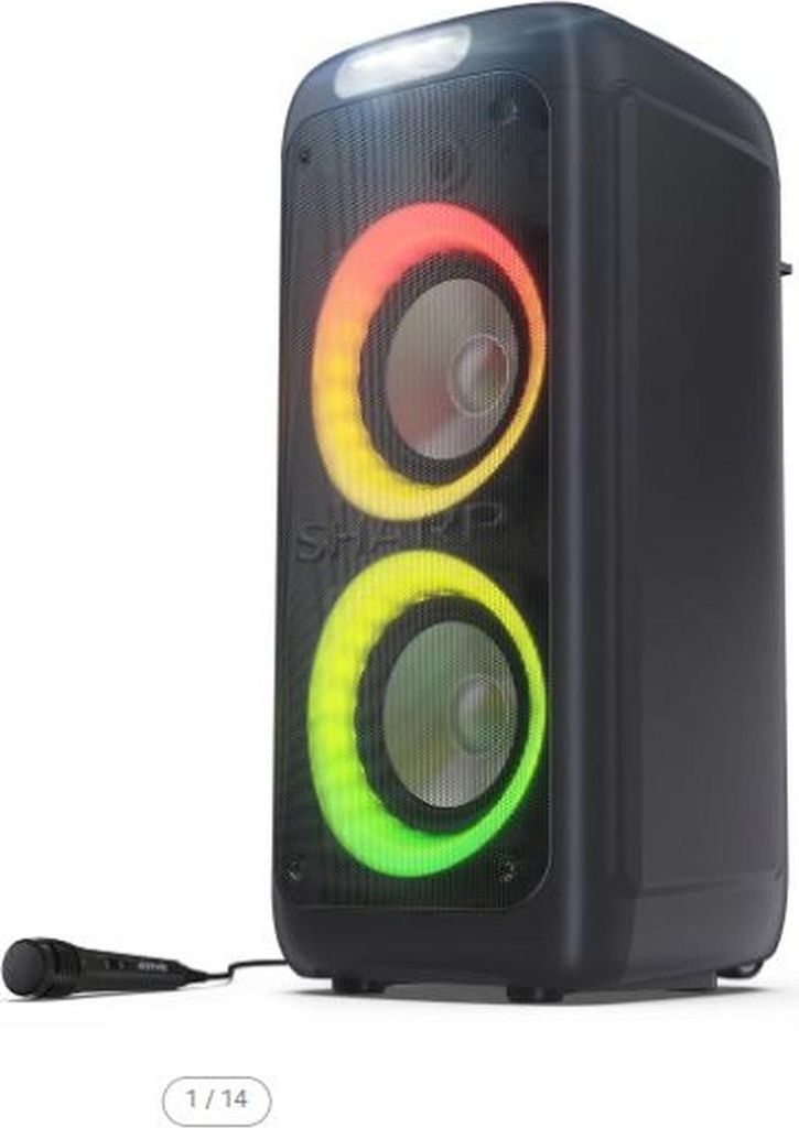 Przenośny głośnik Bluetooth Sharp PS-949 132W 2.1 Kanały Zdjęcie produktu 