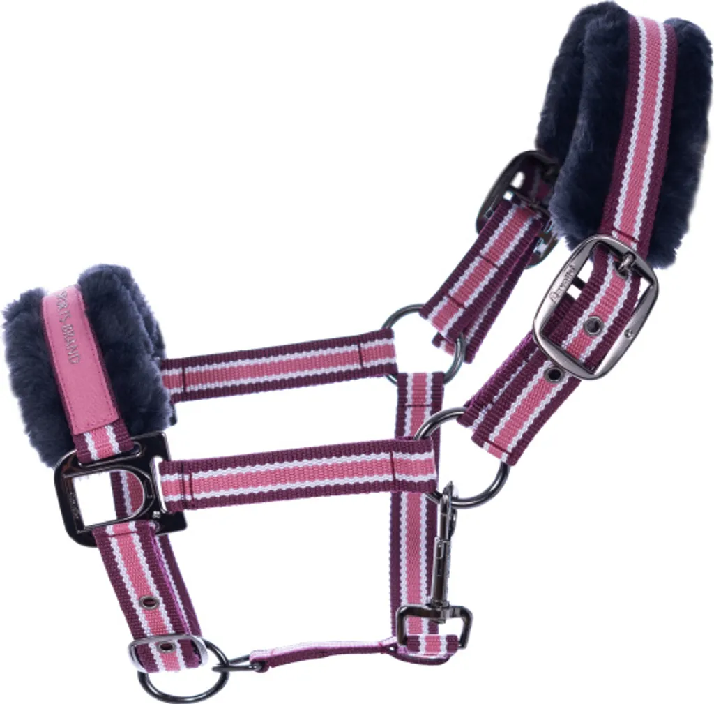 Licol en nylon Cavallo HELIA pour cheval de selle WB - Rose Framboise