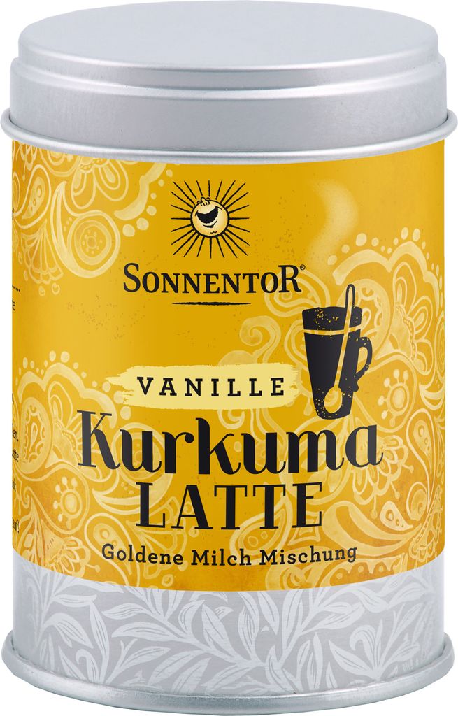 Sonnentor Kurkuma Latte Vanille , 60 g, Kurkuma-Latte, 1 Produktbild 