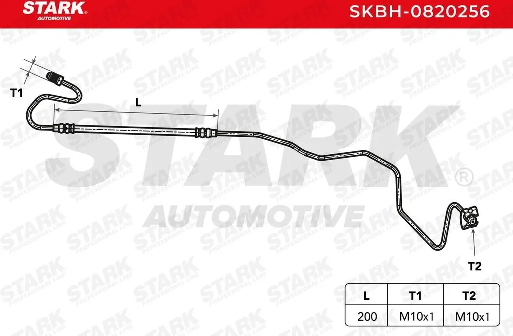 Flexible de frein renforcé STARK pour Peugeot 307 SW et 308 CC Cabrio