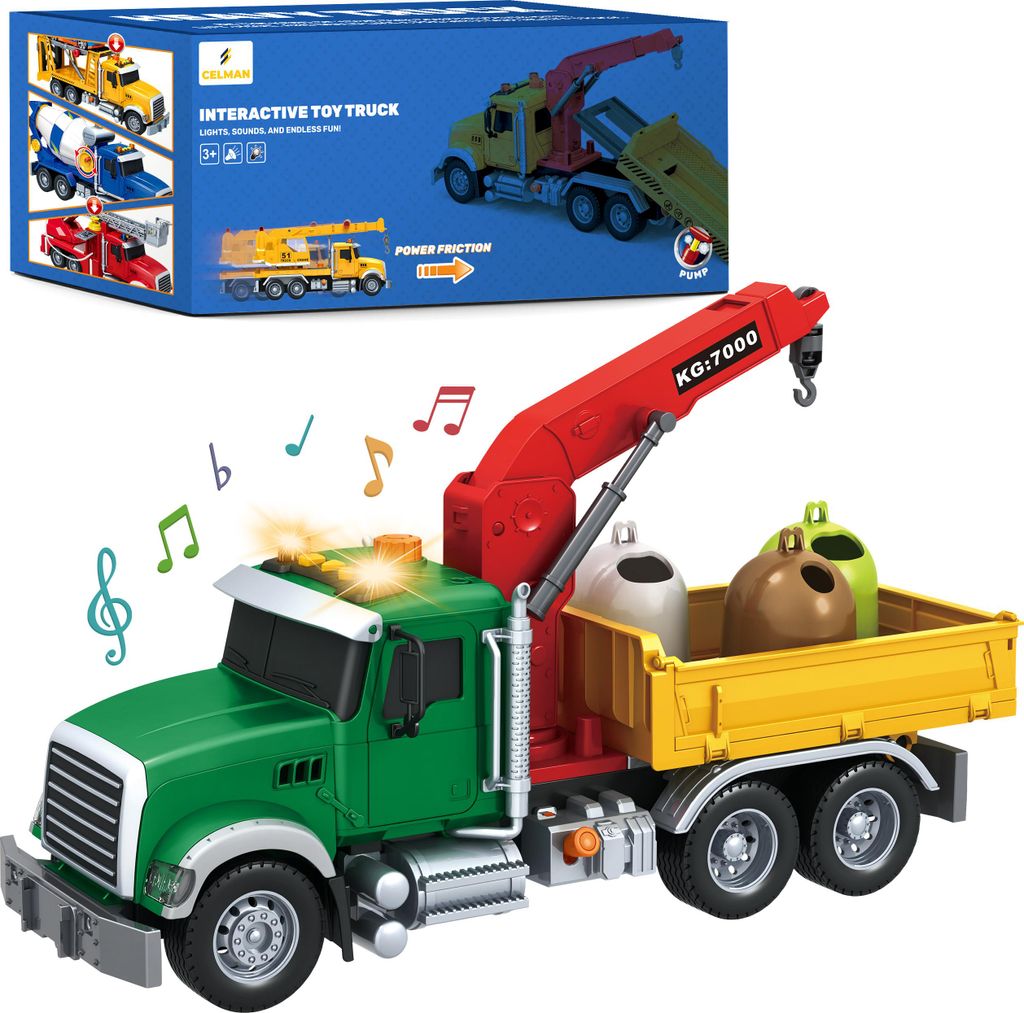 Velké Popelářské Auto – Světelné a Zvukové Efekty, Obrázek produktu 