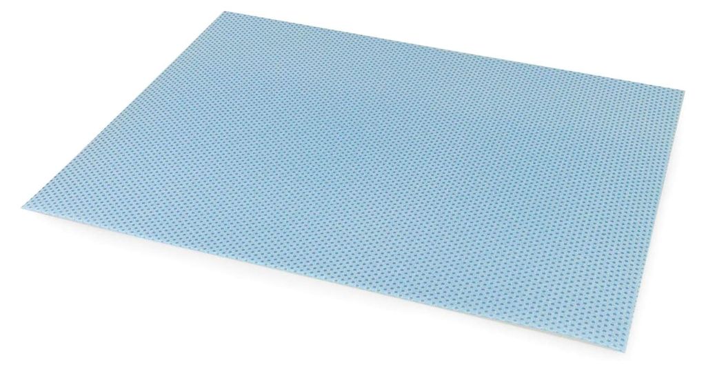 Thermoplastisches Schienenmaterial | mehrfach perforiert | 2,0 mm in hellblau | mit Memory-Effekt