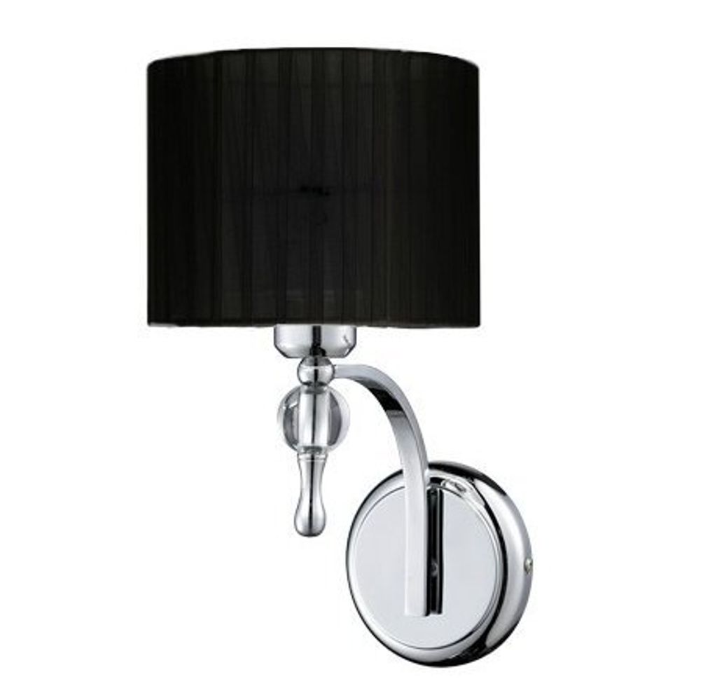 AZzardo Wandleuchte Impress Serie Schwarz E27 IP20 max. 60W für 1 Leuchtmittel 18x24x24 cm