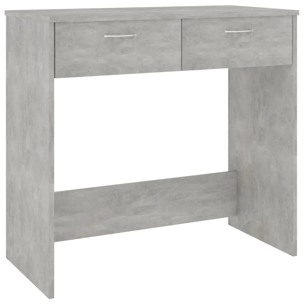 Scrivania d'Arredo vidaXL 80x40x75 cm Grigio Cemento - Look Industrial - 8