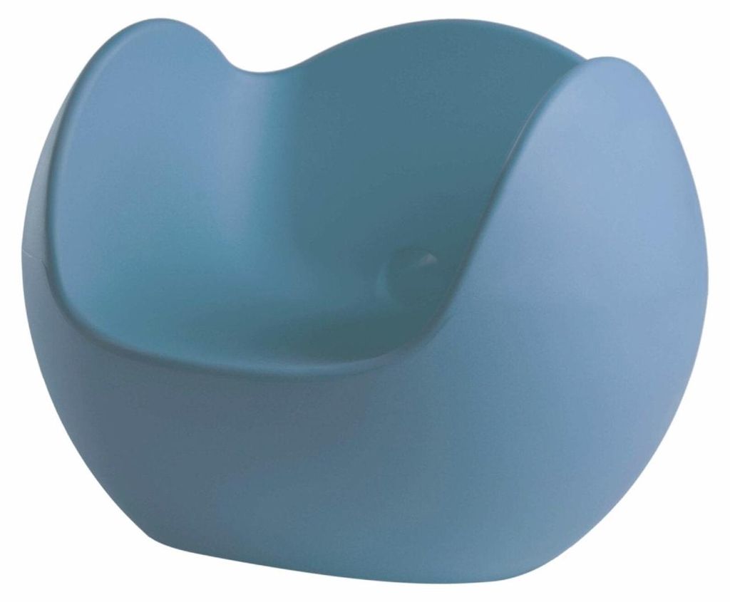 Moderne Schaukelstuhl-Design-Sessel für Innenräume, Außenbereiche, Bar und Garten Slide Blos - Blau