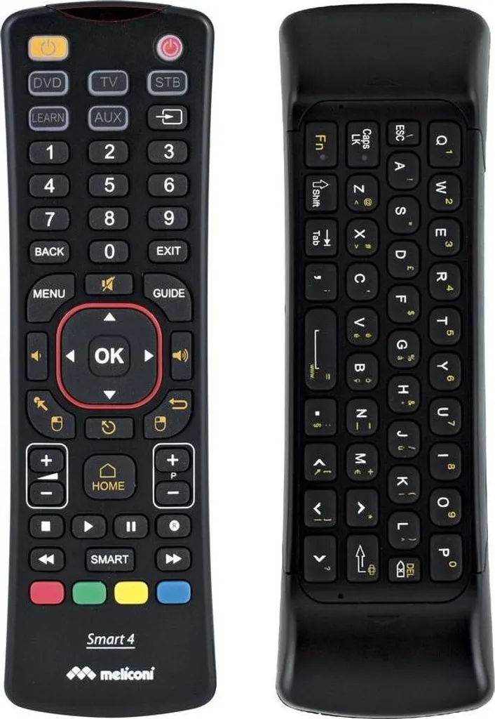 Télécommande RF Meliconi Smart 4 sans fil avec touches Tuner TV directes