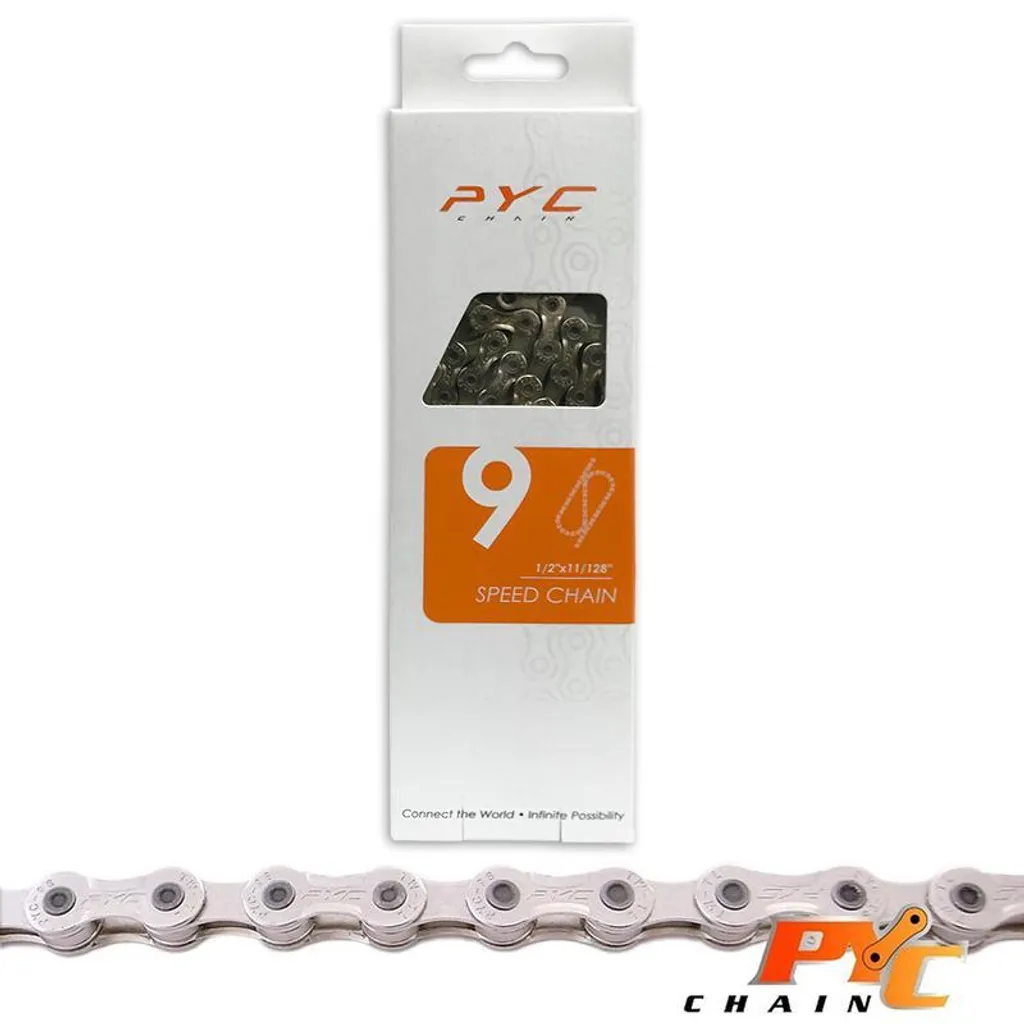 Chaîne de vélo 9V PYC - Finissez-en avec l'usure de votre cassette