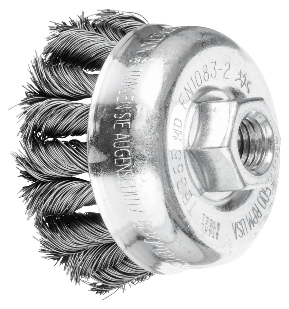 PFERD TOOLS COMBITWIST Topfbürste gezopft TBG Ø 65 mm M14 Stahl-Draht-Ø 0,35 mm Winkelschleifer 5 Stk