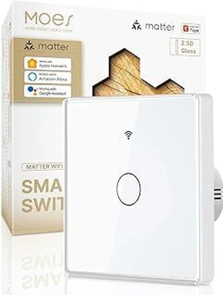MOES 2.5D Matter Interruttore Smart | Comfort Domotico in Vetro
