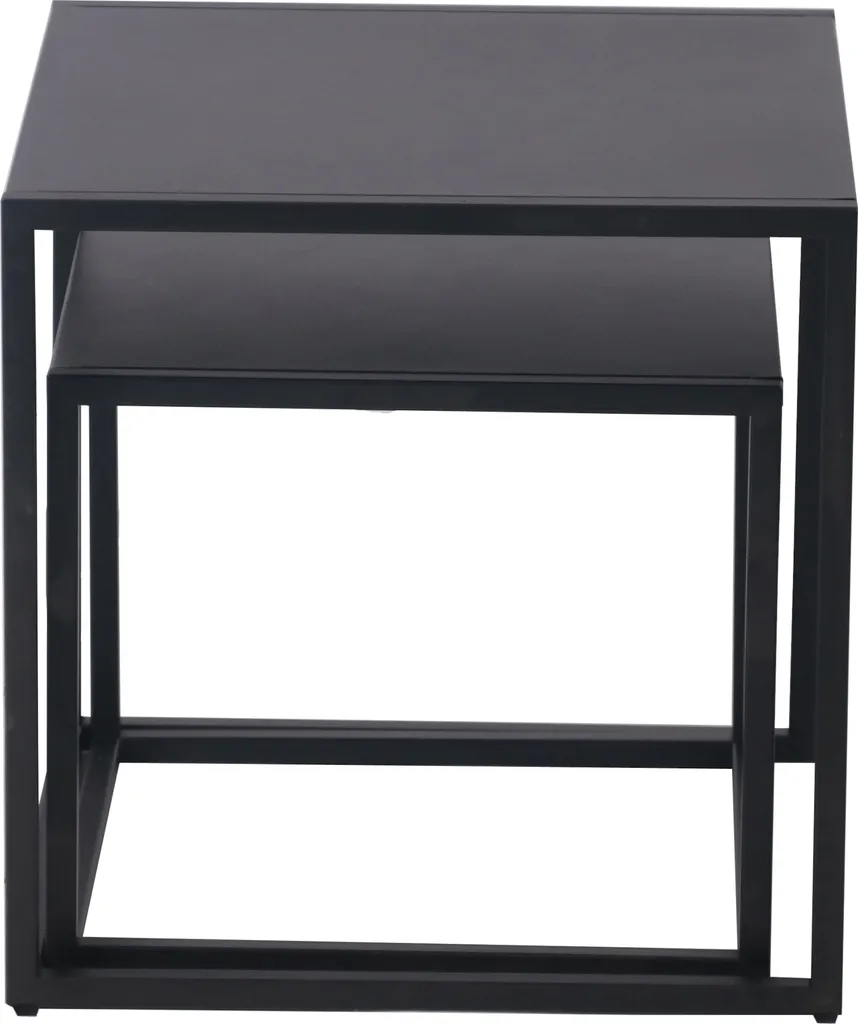 Table basse en acier Vejen [en.casa] - Idéal pour petits salons et studios