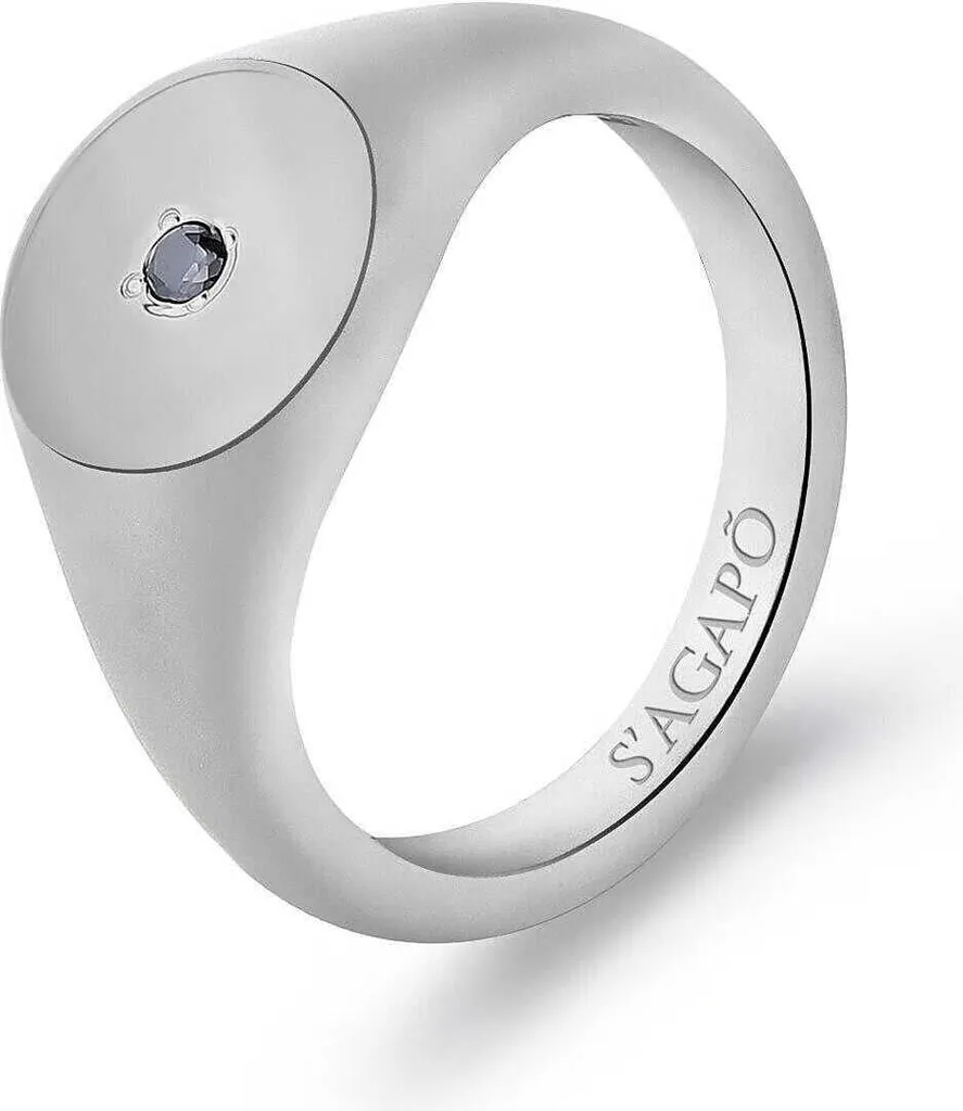 OFFERTA: Anello Sigillo Sagapò Argento 17 - Prezzo Outlet Uomo
