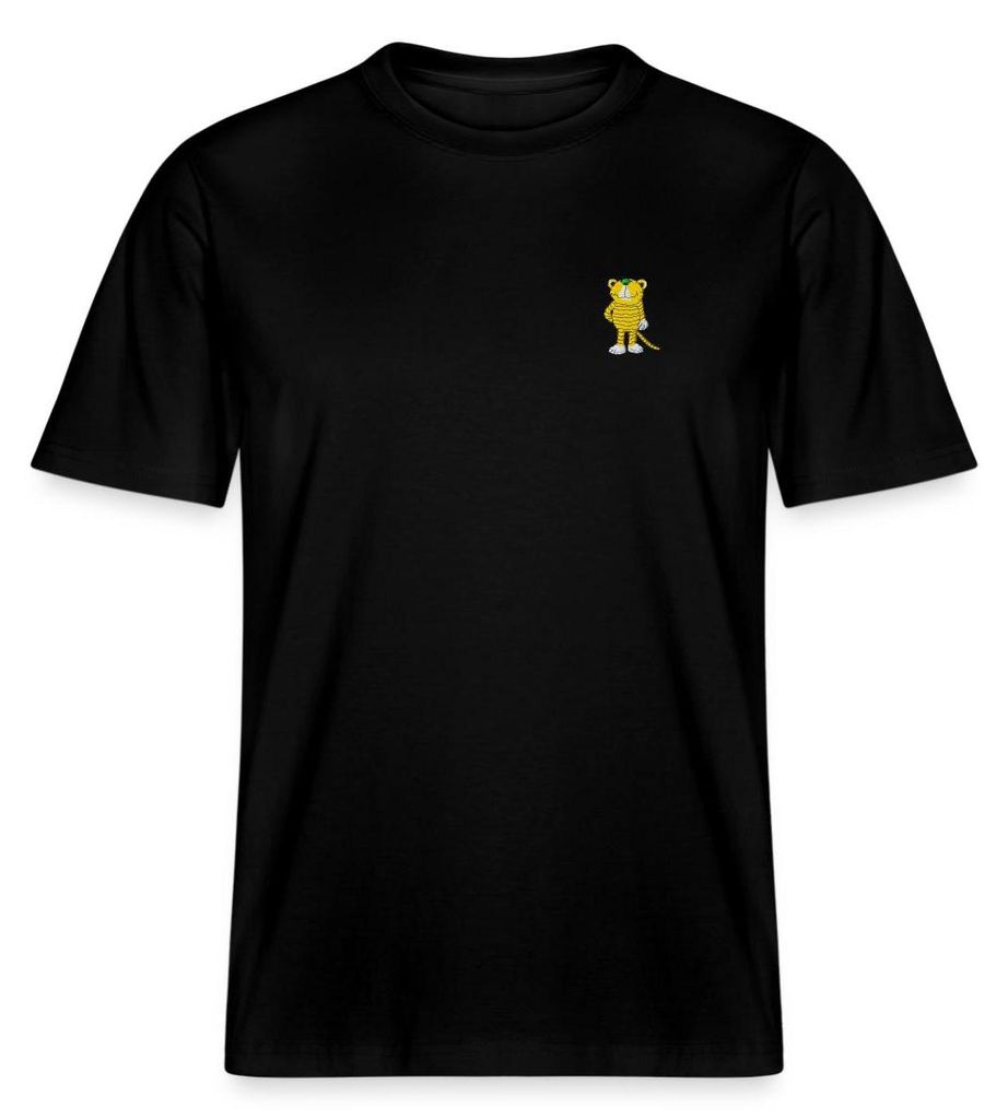 Spreadshirt Janosch Kleiner Tiger Stick Relaxed Fit Uni T-Shirt, S, Schwarz