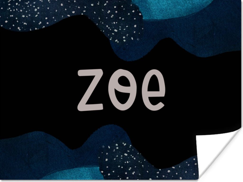 MuchoWow Poster Zoe - Pastell - Mädchen 160x120 cm - Foto Plakat