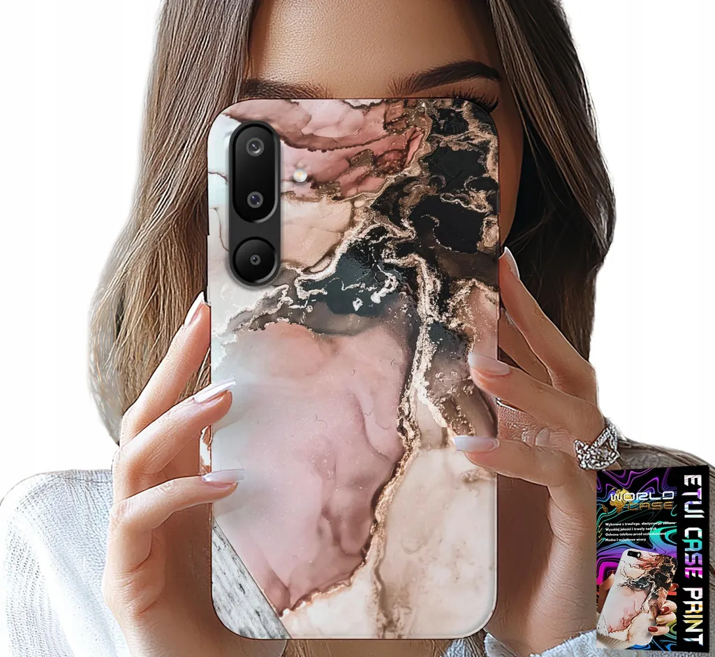 Custodia per Samsung Galaxy M16 5G - Design elegante e di tendenza in marmo + vetro