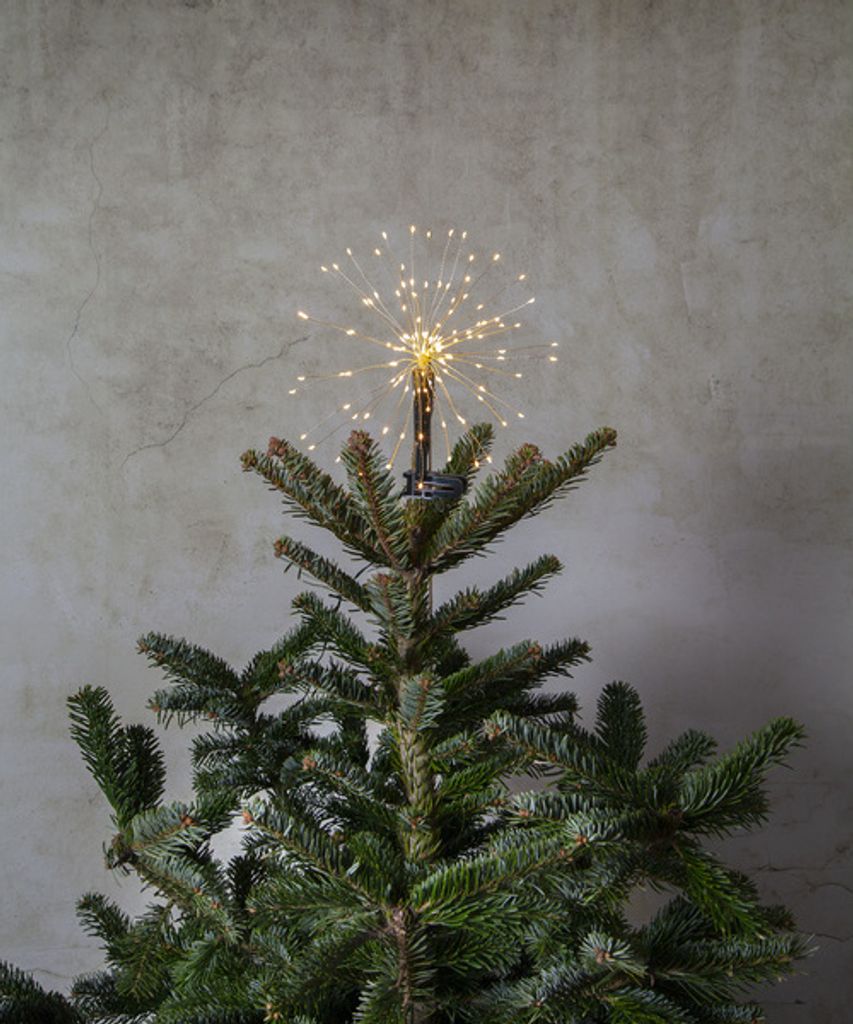 Star LED-Baumspitze 'Firework' 120 warmwhite LED, ca. 27x27 cm,