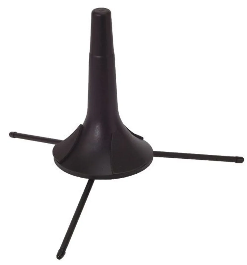 Support de trompette Basix à 3 pieds - Trépied pliable compact noir