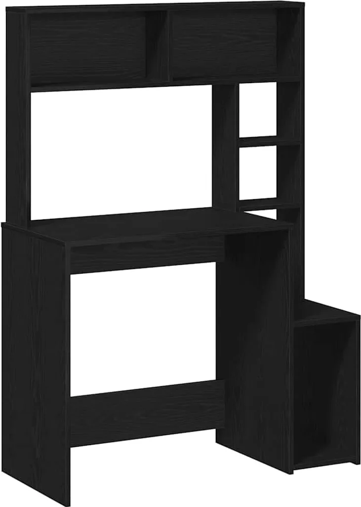 Scrivania per Cameretta 100x45x140 cm Nero - Studio e Organizzazione