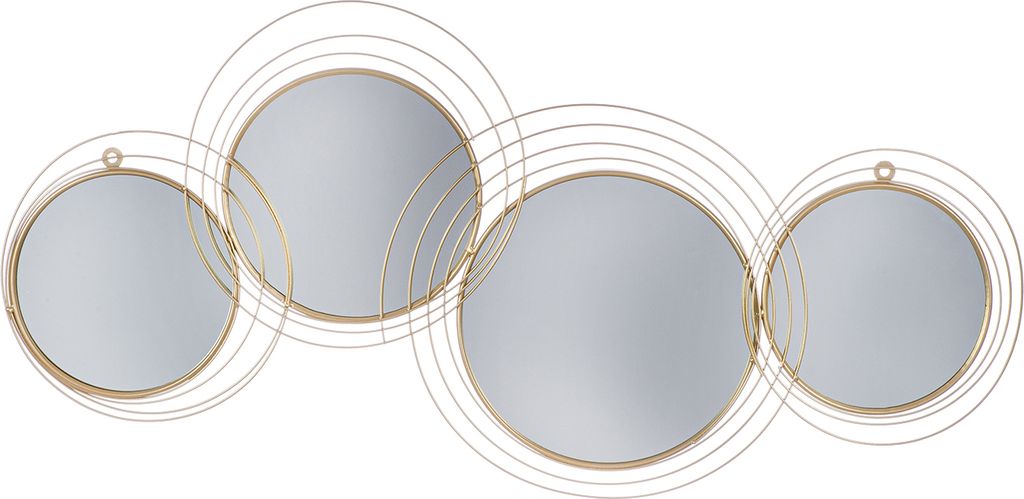 Gilde Spiegel, Quadro, Metall, Spiegelglas, goldfarben, VE Image du produit 