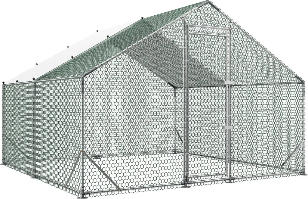Grand Poulailler de Jardin pour Oies et Lapins avec Abri Intégré