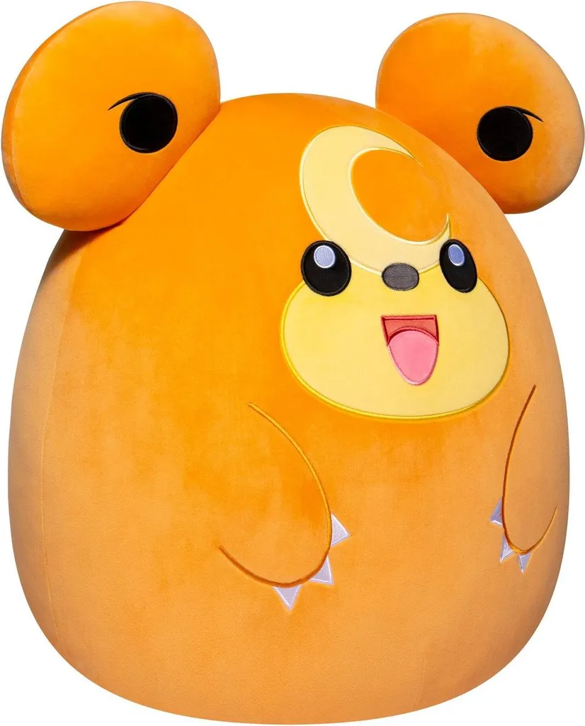 Doudou Pokémon Teddiursa Squishmallows 35 cm - Peluche Grand Format