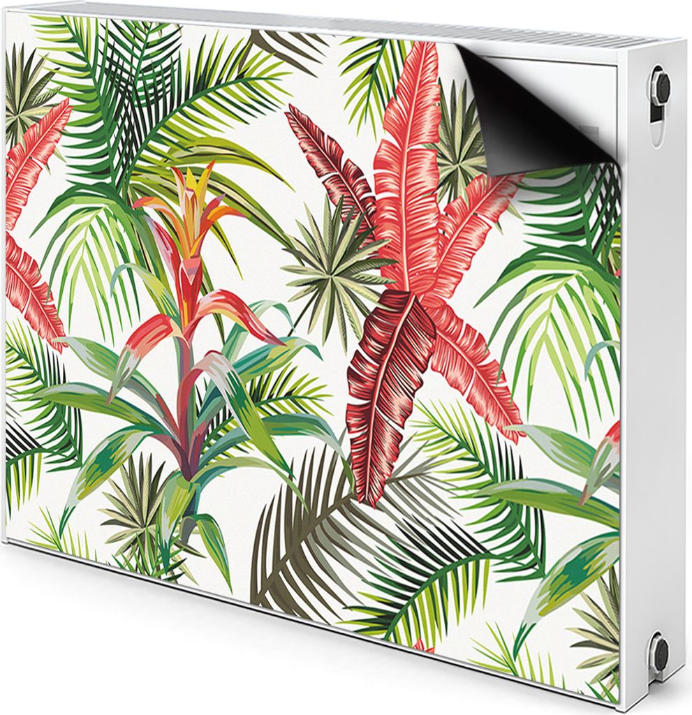 Magnet Heizung Verkleidung Abdeckung Heizung Heizkörperabdeckung 90x60 cm - Dschungel