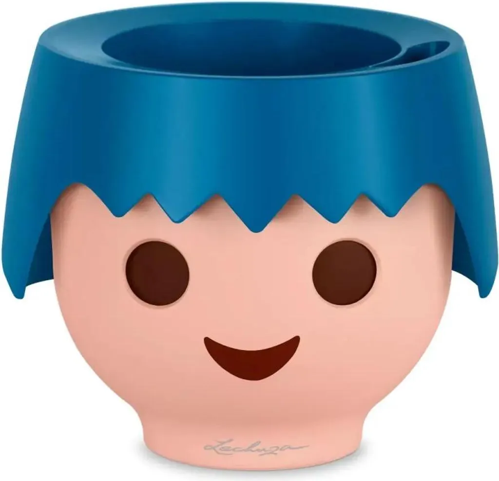 Pot de fleurs auto-arrosant OJO bleu océan - Design interactif LECHUZA