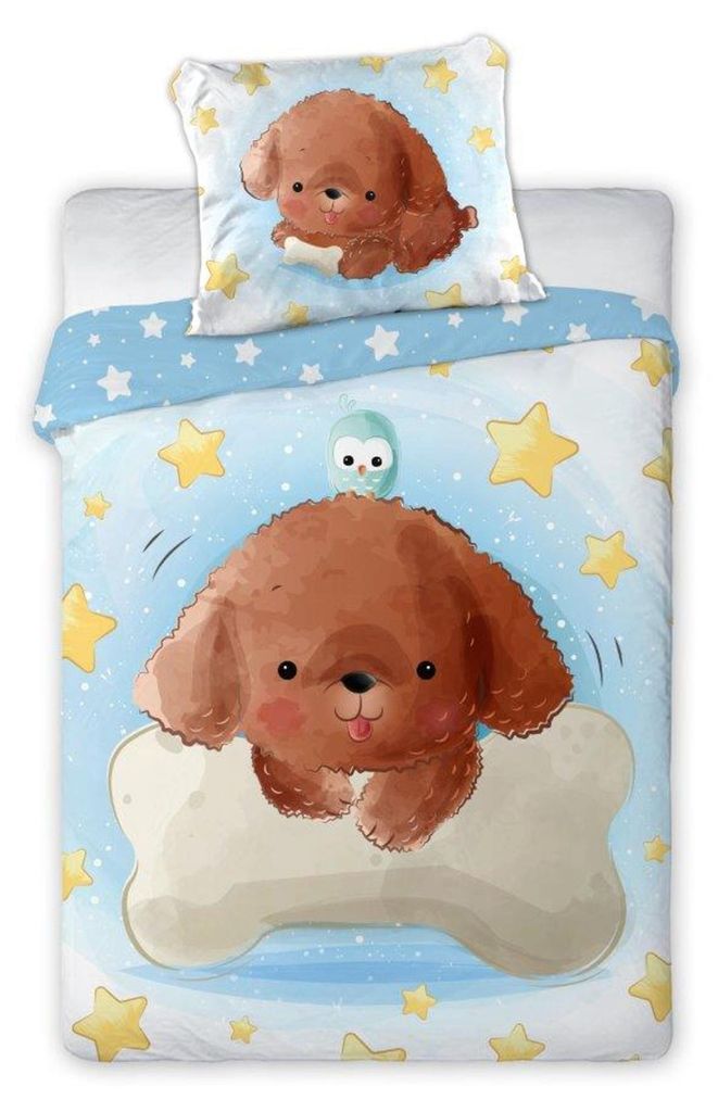 Babybettwäscheset 100x135 Kuschelhund Produktbild 