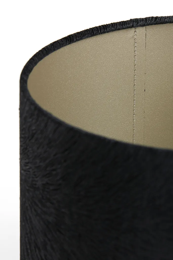 Abat-jour Lubis noir 20cm : remplacez votre ancien abat-jour E27