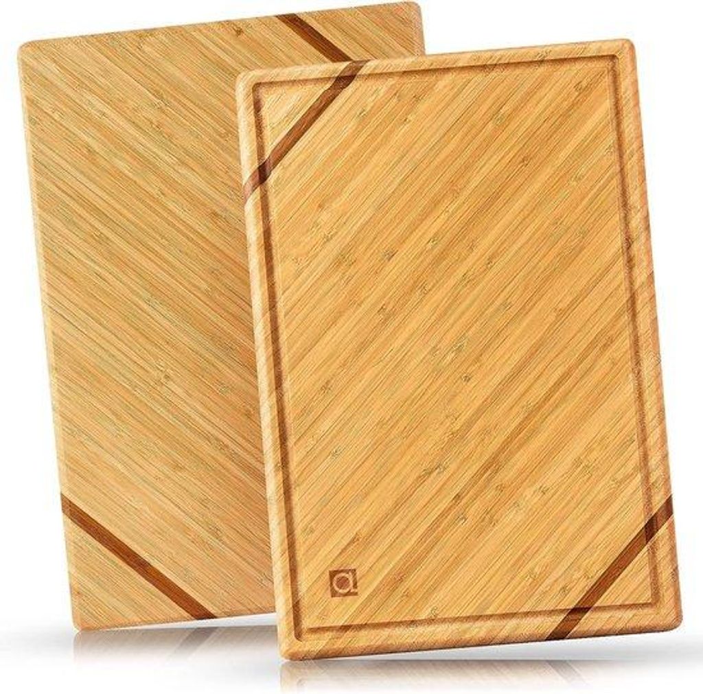 Große bambus Snijplank 45x30cm mit Sapgroef