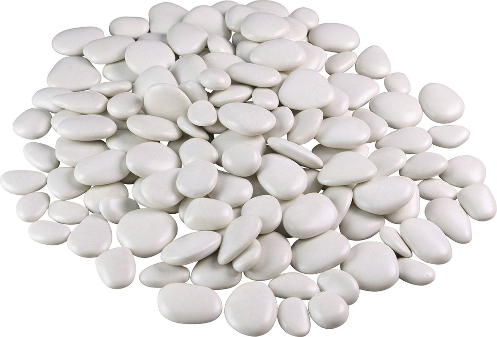 Kunststoffsteine ca. 2,5kg weiß