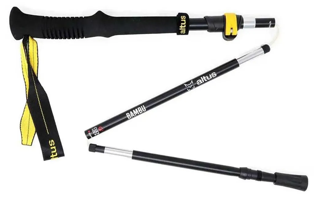 Bâtons Altus Bambu K30 Jaune et Noir - Bâtons de Marche Taille Unique