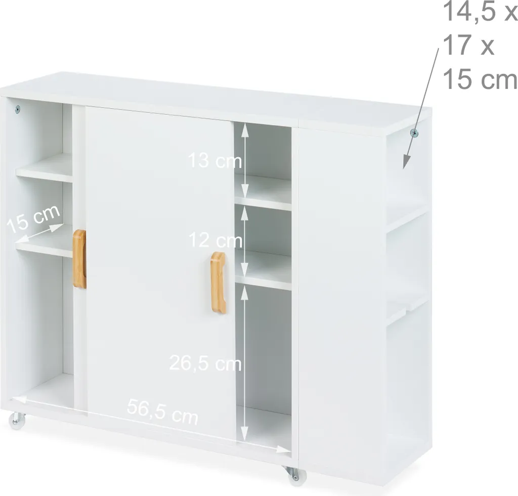 Meuble de niche Relaxdays : solution de rangement pour espaces restreints - 5
