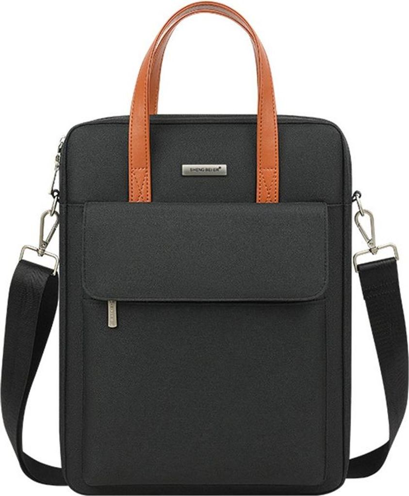 INF Mehrschichtige Polyester Laptoptasche - Wasserabweisend, Leicht, Stoßfest Schwarz 11 Zoll