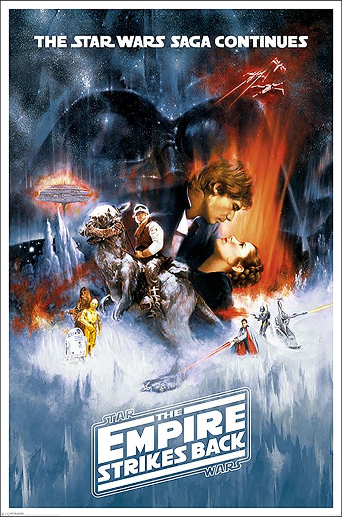 Pyramid Star Wars The Empire Strikes Back One Sheet Poster 61x91.5cm.