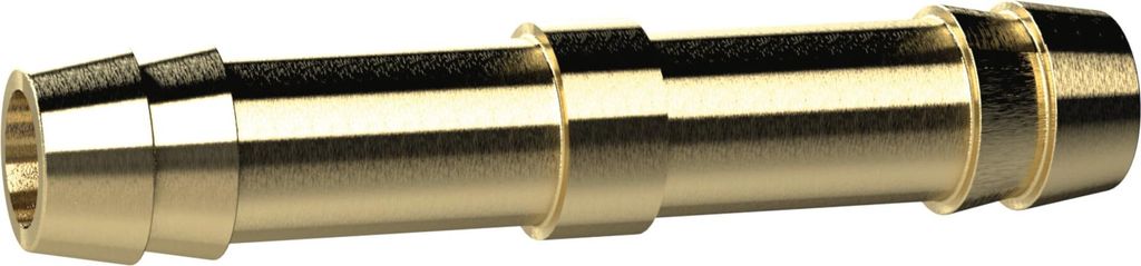Riegler Doppelschlauchtülle, für Schlauch LW 10 mm, Messing, L=55mm