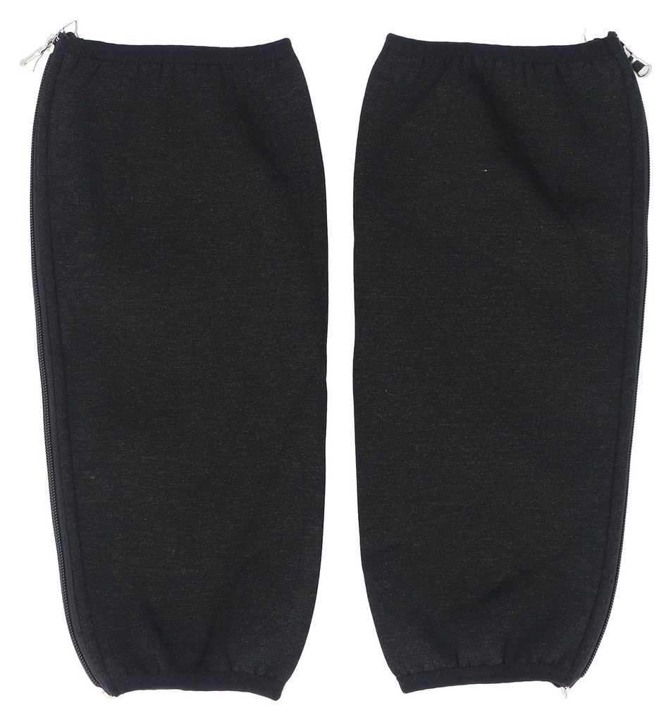 1 Paar Winter-Kniewärmer mit Reißverschluss, dickem, weichem Samtfutter, Beinwärmer für Damen und Herren, braunes Samtfutter, 50 cm (19,7 Zoll)