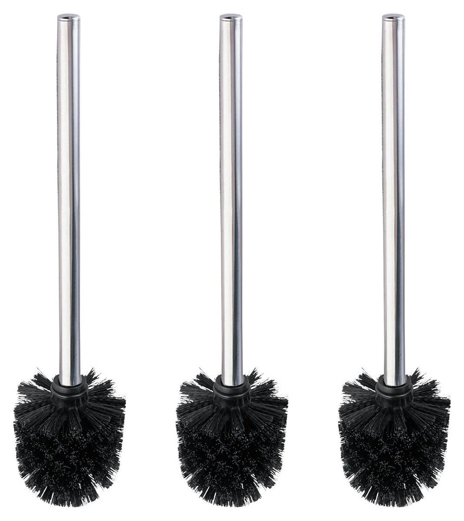 WENKO WC-Bürste mit Edelstahlstiel Glänzend 3er Set Produktbild 